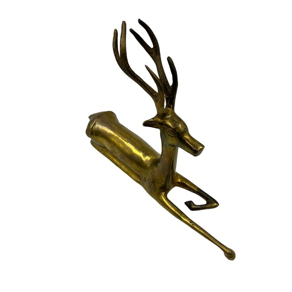 Vintage brass deer - Picture 2 of 5